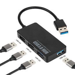 Hubs Ultra-Thin Usb Splitter One Drag Four 3.0 Multi-Interface Extender 4 Ports 2.0 Hub Computer Docking StationUSB