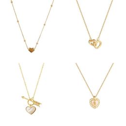 -Collier pendentif de chaîne d'opale en forme d'opale en forme d'or à la mode pour femmes bijoux de jumeaux de mariage 63 D3
