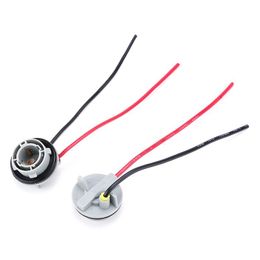 Lighting System Other 2pcs BA15S 1156 Plastic Wired Light Bulb Socket Holder P21W Car Lamp Adapter Connector Harness Wiring For Cars TrucksO