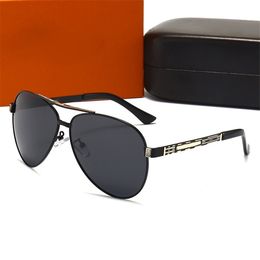 Luxury Designer Sunglasses for Man Women High Grade #0826 Square Trimmed Metal Sunglasses Oversized Driving Beach Eyeglasses Lunettes