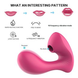 Sex toy s masager Toy Massager Vagina Sucking Vibrator Toys for Women Double Vibrations 10 Speed Stimulate g Spot Clitoris Woman L2G4 1ETZ