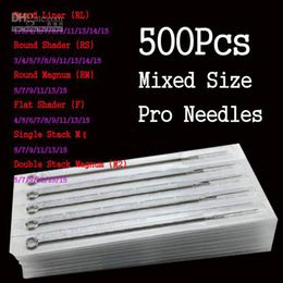 tattoo ink cups Canada - Whole 500Pcs Assorted Disposable Sterile s Mixed Size For Tattoo Ink Cups Tip Kits 1826