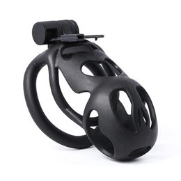 Penishässer Massagebaste Sexspielzeug 2022 Design 3D -Druck Ghost Männlich Keuschheit Käfighülle Kunststoff lockbare Geräte Ringe Spielzeug für Männer