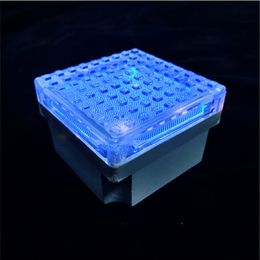 Solar ice brick light LED underground outdoor courtyard lawn garden staircase landscape decoration atmosphere night light