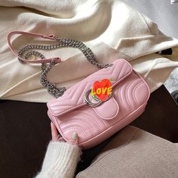 Classic fashion 2G Love heart women bags handbag Evening travel shoulder bag with dustbag card top leather quality Girl women Beautiful gift G02