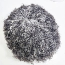 #1b60 PU base hair replacement 100% Indain virgin human hair all hand tied for black men in America fast express delivery