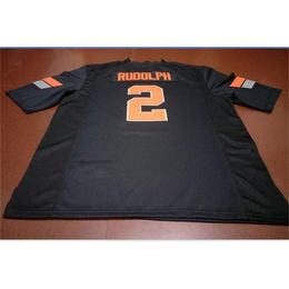 Chen37 Goodjob Men Youth women #2 Mason Rudolph Oklahoma State Cowboy Football Jersey size s-5XL or custom any name or number jersey