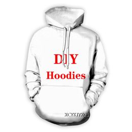 Men Women 3D Printed DIY Casual Sweatshirt Hoodies Fashion Streetwear Men Loose Sporting 220704