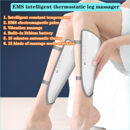 EMS EMS Masajeador de pierna de la pierna Becerro Desmontaje Conformación de temperatura constante Compresa caliente Vibración Massaje TENS Beauty