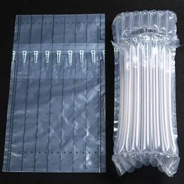 32x8cm Air Dunnage Bag Filled Protective Wine bottle Wraps Inflatable Air Cushion Column Wrap Bags with a free pump