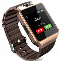 android os smartwatch NZ - 1pc DZ09 Bluetooth Smart Watch Android Phone OS Call Support SIM TF Card Camera DZ09 Smartwatch With Fitness Tracker327A