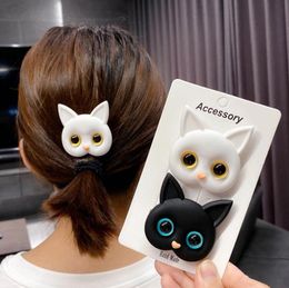 Creative Cute Kitten Rubber Band Childlike Funny Cartoon Animal Decorative Cat Hair Tie Girls Kawaii Hair Ornaments