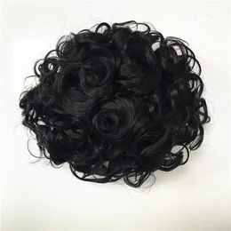 19mm curl Mono pieces Indian virgin human hair replacement full hand tied mono unit for black mens fast express delivery
