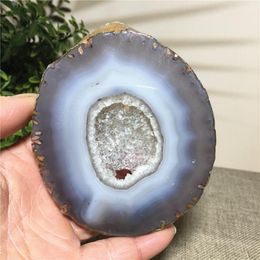 Decorative Objects & Figurines Natural Stone And Crystal Agate Geode Polish Wafer Meditation Wicca Fengshui Reiki Gift Chakra Ornments For H