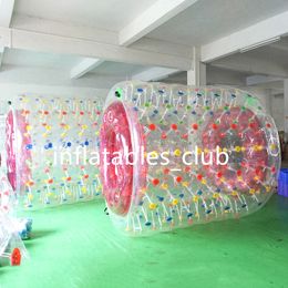 Factory Wholesale Outdooor Water Play Equipment Inflatable Roller 2.4x2.2x1.7m PVC Rolling Ball For Human Walk Inside Clear Zorb Roller