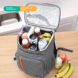 Cooler Bag Backpack Picnic thermal Food Delivery Ice Thermo Lunch Camping Refrigerator Insulated Pack Accessories Supplies Y220524