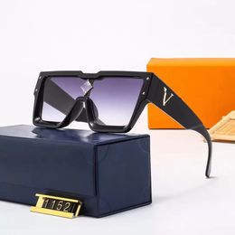 Modedesigner-Sonnenbrillen, UV-Schutz, Design, polarisiert, seitliche Buchstaben, hochwertige Sonnenbrillen, Herren- und Damen-Strandbrillen, Brillen, Louiselies Vittonlies