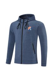 GNK Dinamo Zagreb Men's Jackets Juniors Jerseys full zipper Hooded jacket Windbreaker Thin and breathable for soccer fans in autumn