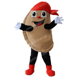 Halloween Dumpling Mascot Costume Cartoon Anime theme character Adults Size Christmas Carnival Birthday Party Outdoor Outfit