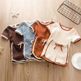 Baby Clothes Set Summer Toddler Girl Shorts Romper Suits Infant Born Outfits for 0-3 Years Old 220507