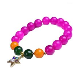 Beaded Strands Natural Stone Purple Sugilite Bracelet For Jewellery Making Diy Necklace Charm Gifts Trum22