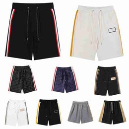2022 new Mens Shorts summer breathable loose pants couple models unisex classic alphabet embroidered webbing trim high street designer casual Outdoor sports Beach