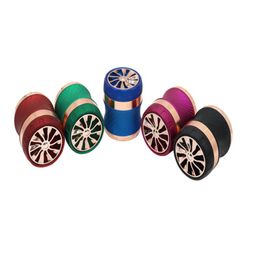 Smoking Accessories Windmill Cover Waist Metal Grinders Height 72mm OD 63mm 4 Layers Zinc Alloy Multi Colours GR398