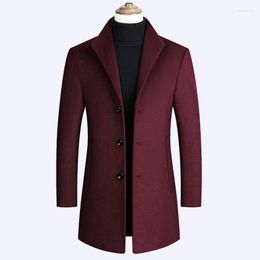 Men's Trench Coats Style Men Cardigan Warm Autumn Winter Coat Fashion Long Overcoat Casual Solid Outwear CardiganMen's Viol22