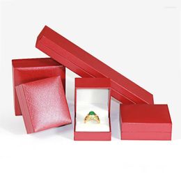 Jewelry Pouches Bags 1pcs Cardboard Set Gift Box Ring Necklace Bracelets Earring Packaging Boxes With Sponge Inside Rectangle Wynn22