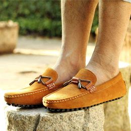 Dres Shoe Designer Herren Wildleder Bootsschuh Slip on Pea Herbst Luxus Loafer Mokassin Casual 2022 220723