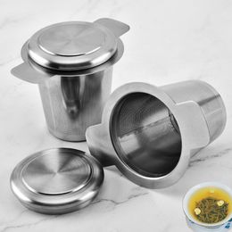 Stainless Steel Tea Tools Strainer with 2 Handles and Coffee Philtres Reusable 9*7.5cm