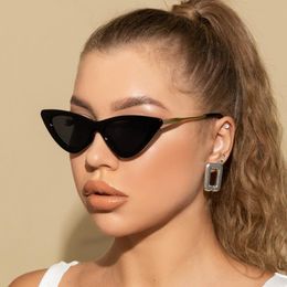Sunglasses 2022 Ladies Cat Eye Women Brand Designer Fashion Small Frame Sun Glasses For Female Trend Glasees UV400