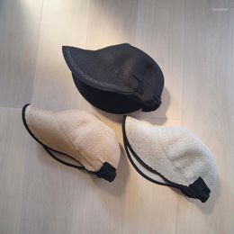 Wide Brim Hats Paper Paddle Fiber Material High-end Back Bow Cap Straw Sun HatWide Pros22