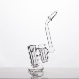 Double filter glass pipe herb grinder elf bar vape burner bang xxl The intoxicating pipe of an oil rig 7 inches high