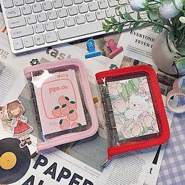 Notepads Mini 3 Holes Puncher Pvc Binder Notebook Journal Loose-leaf Diary Zipper Cover Pocket Notepad School Stationery
