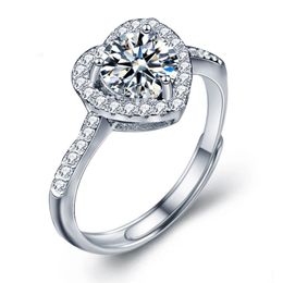 1.0ct tw D Colour Moissanite Diamond Engagement Rings 925 Sterling Silver Rings 18K Gold Plated Ring For Women