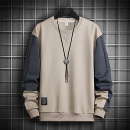 Korea Fashion Brand Hoodies Spring Autumn Hip Hop Patchwork Casual For Men's Sweatshirts Punk Streetwear Clothes 220325