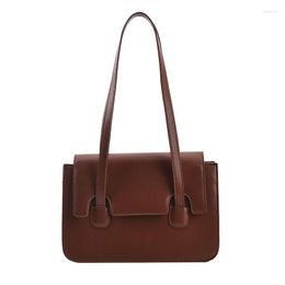 Evening Bags For Women High Quality Solid PU Leather Large Capacity Designer Women's Tot Shoulder Bag Bolso Mujer Purses And