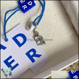 Charms Jewellery Findings Components 925 Sier Product A Letter Five Pointed Star Ader Error Earrings Pendant Drop Delivery 2021 Res8E