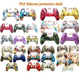 New Game Controller Skin Soft Gel Silicone Protective Cover Rubber Grip Case for PS5 Playstation 32 Colour In Stock B0510