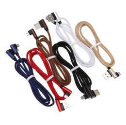 90 Degree Type C Micro USB Cables Fast Charging Data Cord Charger Wire Universal for Xiaomi Samsung Android Phone Cable
