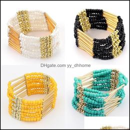 Beaded Strands Bracelets Jewelry Bracelet Bangle For Women Men Fashion Daisies Murano GlassCrystal Charm European Fits Beaded 29 J2 Drop D