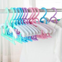 Hangers & Racks 10 Pcs/lot 28cm Adjustable Baby For Coat Skirt Multifunctional Plastic Clothes Hanger Kids Space Saving Children