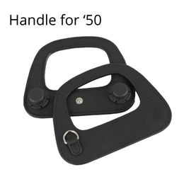 Tanqu Metal D Buckle Ring Oblong Faux PU Leather Handle for Obag 50 Bag Handle for O Bag 50 Handbag Accessory 220610