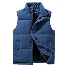 Men's Vests 2022 Winter Men Jacket Vest Zipper Warm Mens Clothing Sleeveless Jackets Male Hommes Casual Waistcoat Plus Size M-3XL 169 Stra22