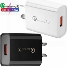 18W US EU UK plug QC3.0 Quick Charger Travel Adapter Smart 5V 3A QC 3.0 USB Fast Charging For iPhone samsung xiaomi