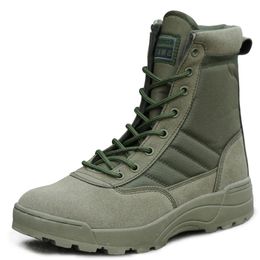 Outdoor Men Desert Tactical Military Boots Mens Work Safty Shoes Army Boot Ankle Lace-up Combat Sport Boots