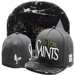 2017 Fashion Brand Cayler & Sons NEW YORK SAINTS Snapback Casquettes chapeus Baseball Caps bones Peace pigeons Hip-hop Hats Men Wo273H Pgqkt