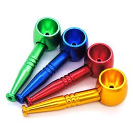 Wholesale Mini hammer style tobacco dry herb Pipe Cigarette Holder aluminum protable hand Pipes