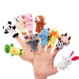 15 Piezas Marionetas de Dedo de Animales 4 Temas Figuras Lindas de los Apoyos de la Muñeca del Dedo Regalo de Juguetes Novedosos para Niños 